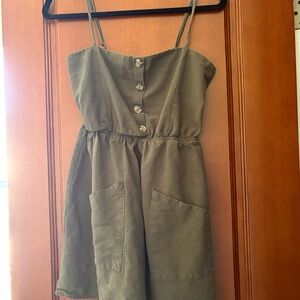 Army green dress - JUNIORS SIZE L